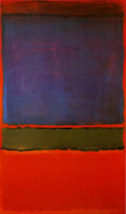 No 6 Violet Green and Red painting - Mark Rothko No 6 Violet Green and Red art painting